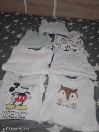 Lote 7 Bodis Manga Larga 6-9 Meses