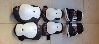 Patines en línea morados y grises Talla 33 a 35
