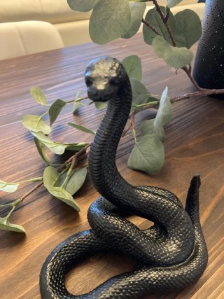 Statuetta Serpente Ardeco' Nero