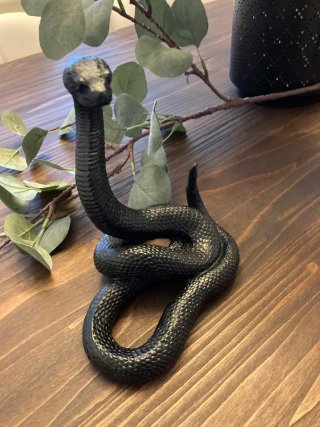 Statuetta Serpente Ardeco' Nero