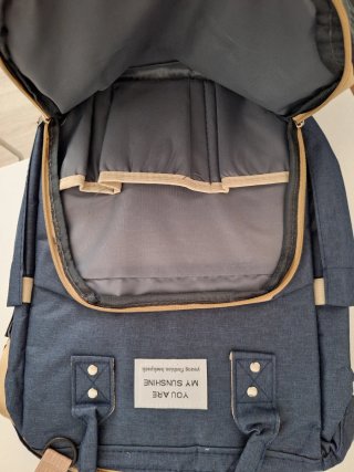 Bolso cambiador convertible en cuna sin uso