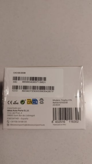 Baliza emergencia V16 con geolocalización