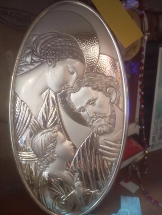 Arte Sacro Sacra Famiglia Argento