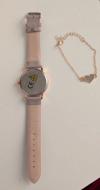 Conjunto reloj y pulsera corazón