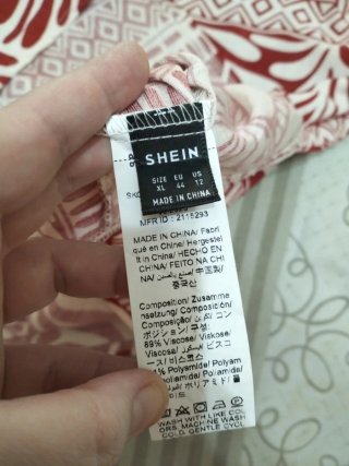 Blusa de manga corta Shein, talla XL