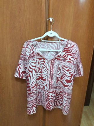 Blusa de manga corta Shein, talla XL