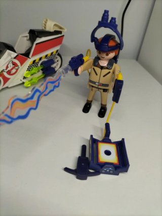 Moto Cazafantasmas Playmobil con figuras