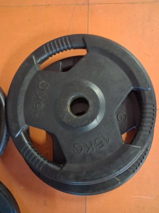 Discos Olímpicos con Asas ppr pares 15, 5 , 2,5