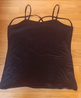 Camiseta tirantes negra talla XXXL / 46 / 18