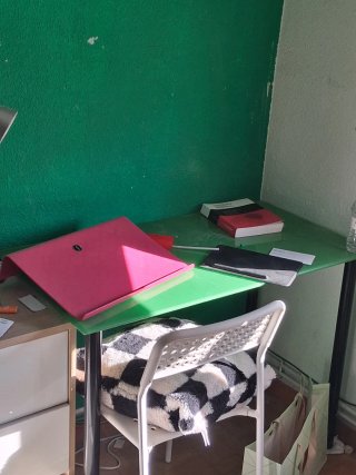Escritorio cristal verde, ikea