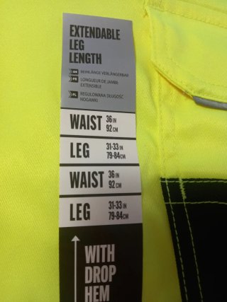 Pantalón multibolsillos alta visibilidad