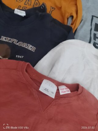 Lote Ropa Bebé 6-9 Meses Camisetas y Sudaderas