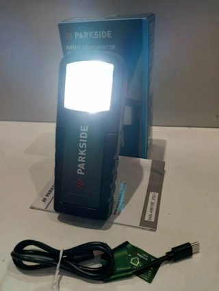 Linterna LED Recargable Batería Litio PARKSIDE