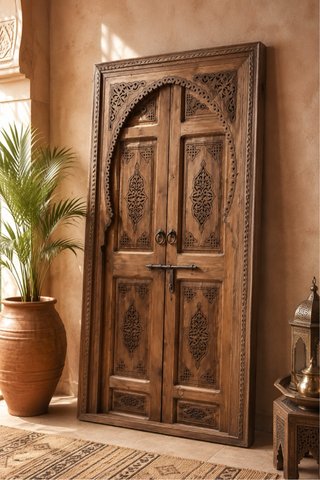 Puerta Árabe tallada Marruecos