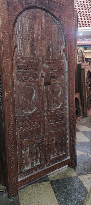 Puerta Árabe tallada Marruecos