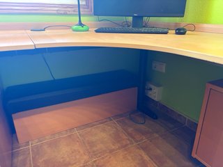 Gran escritorio de oficina