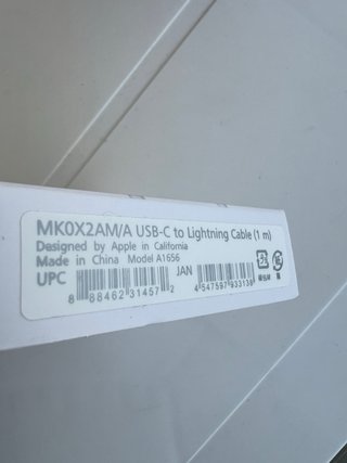 Cavo Apple USB-C Lightning 1m Nuovo