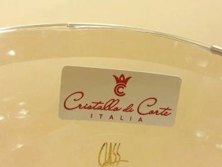CRISTALLO DI CORTE ALZATINA Centrotavola CIOTOLA