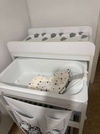 Mueble bañera cambiador bebé