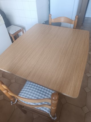 Mesa de cocina extensible madera