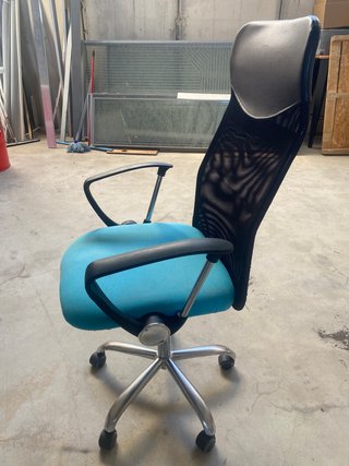 Silla de Oficina Gontar Negro/Turquesa