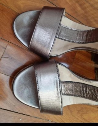 Sandali Mauro Leone donna pelle platino