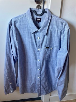 Camisa Lee Hombre Talla M Azul