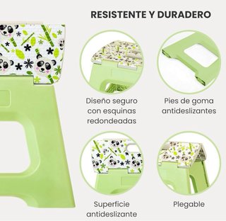 Taburete plegable VIGAR | Antideslizante | Nuevo