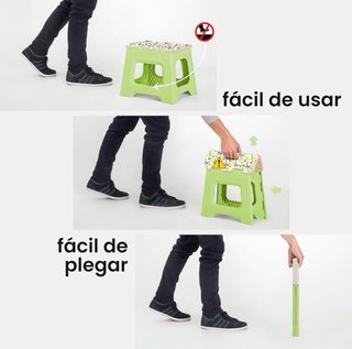 Taburete plegable VIGAR | Antideslizante | Nuevo