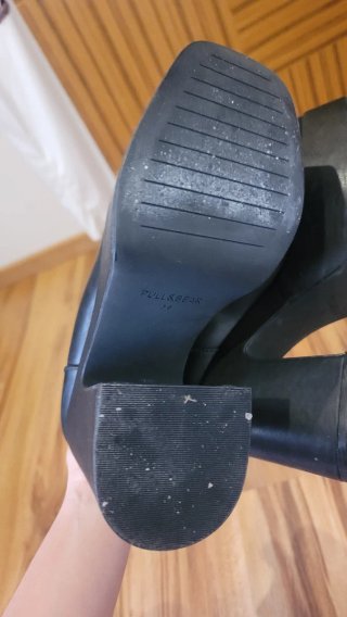 Botines Pull&Bear tacón plataforma negros
