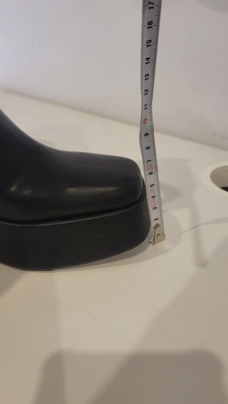 Botines Pull&Bear tacón plataforma negros