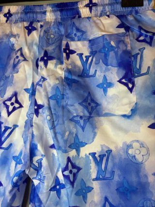 Costume da bagno Louis Vuitton uomo blu/bianco