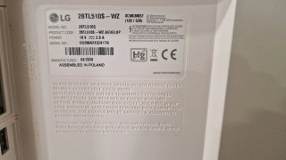 Televisor LG Blanco 28"