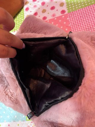 Bolso de fiesta pelo rosa