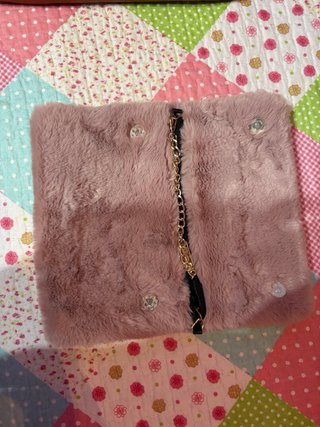 Bolso de fiesta pelo rosa