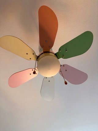 Ventilador de techo infantil multicolor