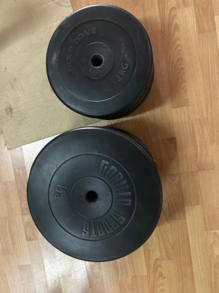 Banco de Gimnasio Completo con Barra y Pesas