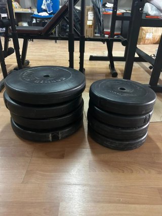 Banco de Gimnasio Completo con Barra y Pesas