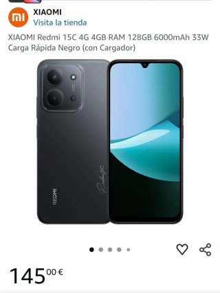 Xiaomi Redmi 15C 4G 128GB Negro