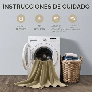 Cortinas Opacas Térmicas Beige 240x140 tacto suave