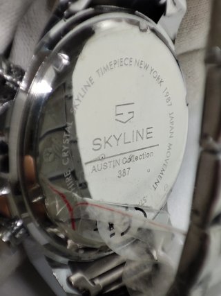 Reloj Cronógrafo Skyline Negro y Plateado