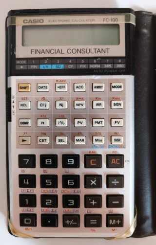 Calculadora Casio FC-100 Financial Consultant
