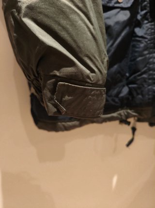 Chaqueta de invierno azul y verde