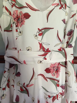 Vestido floral Roberto Bassi T40