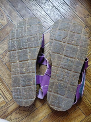 Sandalias de plataforma moradas Art (Talla 37)