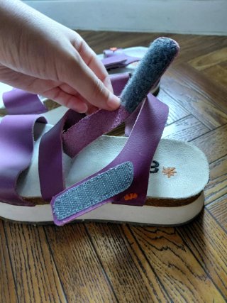 Sandalias de plataforma moradas Art (Talla 37)