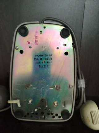 Telefono a disco vintage beige