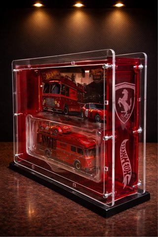 Vitrina Hot Wheels Ferrari Team Transport