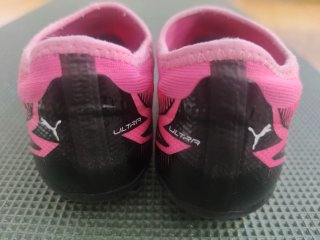 Zapatillas Fútbol Infantiles Rosa y Blanco