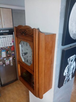 Reloj  Vedette antiguo madera